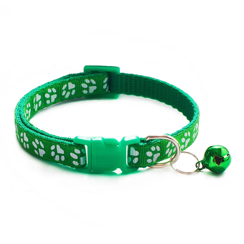 New Hot Pet for Cat Bell Collar Dog Print Cat Collar Multi-Color