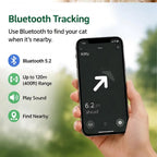 GPS Pet Tracker Collar for Cats and Apple-Compatible