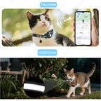 Bluetooth GPS Tracker with Cat Collar Reflective Strips Adjustable