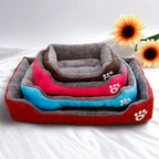 Large Pet House Dog Bed Cat Mat Long Plush Deep Sleeping Warm Soft