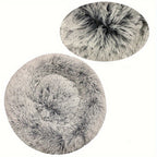 Round Pet Bed for Large Dog Bed Donut Long Plush Cat Bed for
