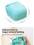 Pet Bathing Brush Soft Silicone Massager Shower Gel Bathing Brush