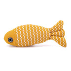 Pet Toys Cat Chew Toys Linen Fish Pillow Chew Training Toy