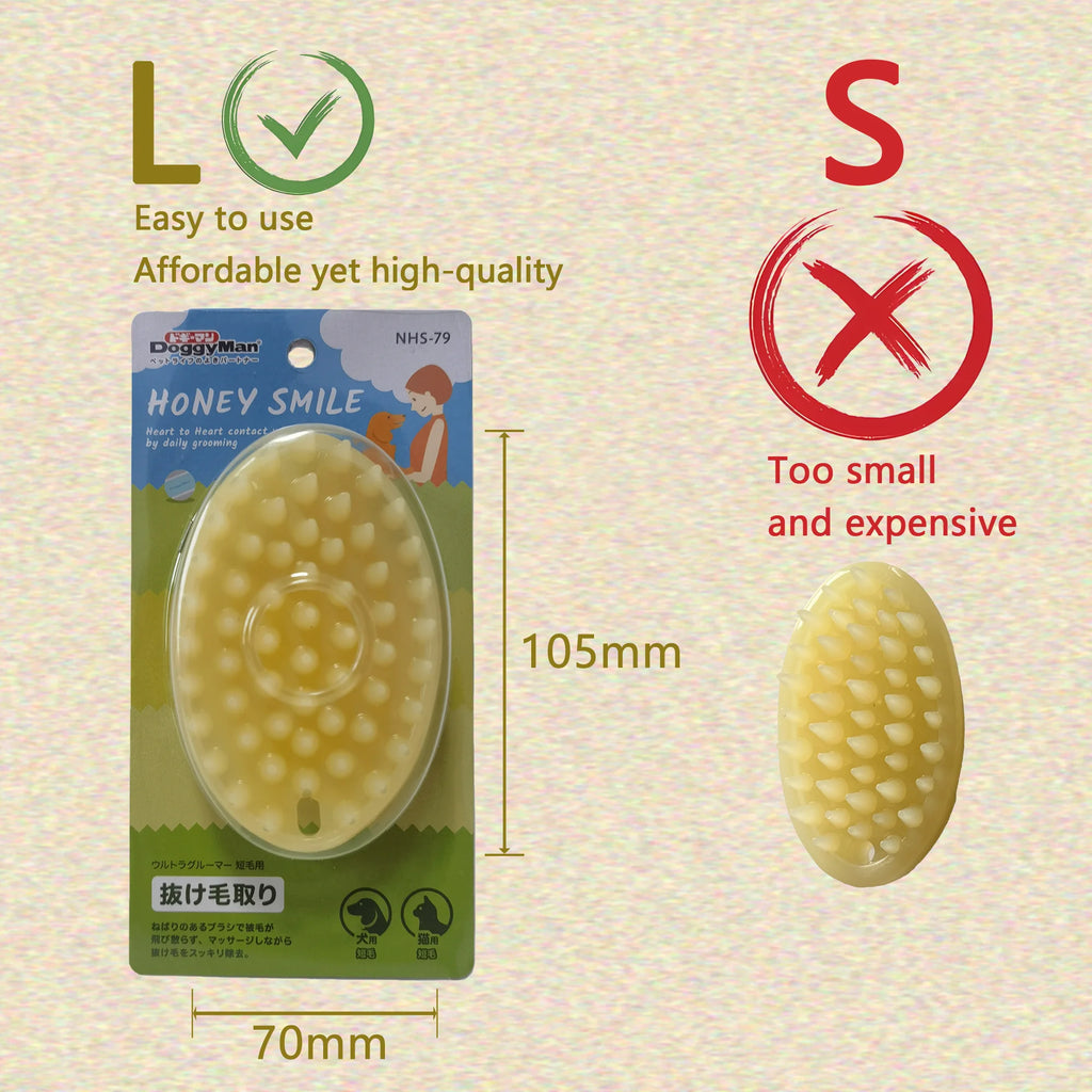 Soft Gentle Silicone Bristles Dog Cat Massage Brush Combs Cleaner