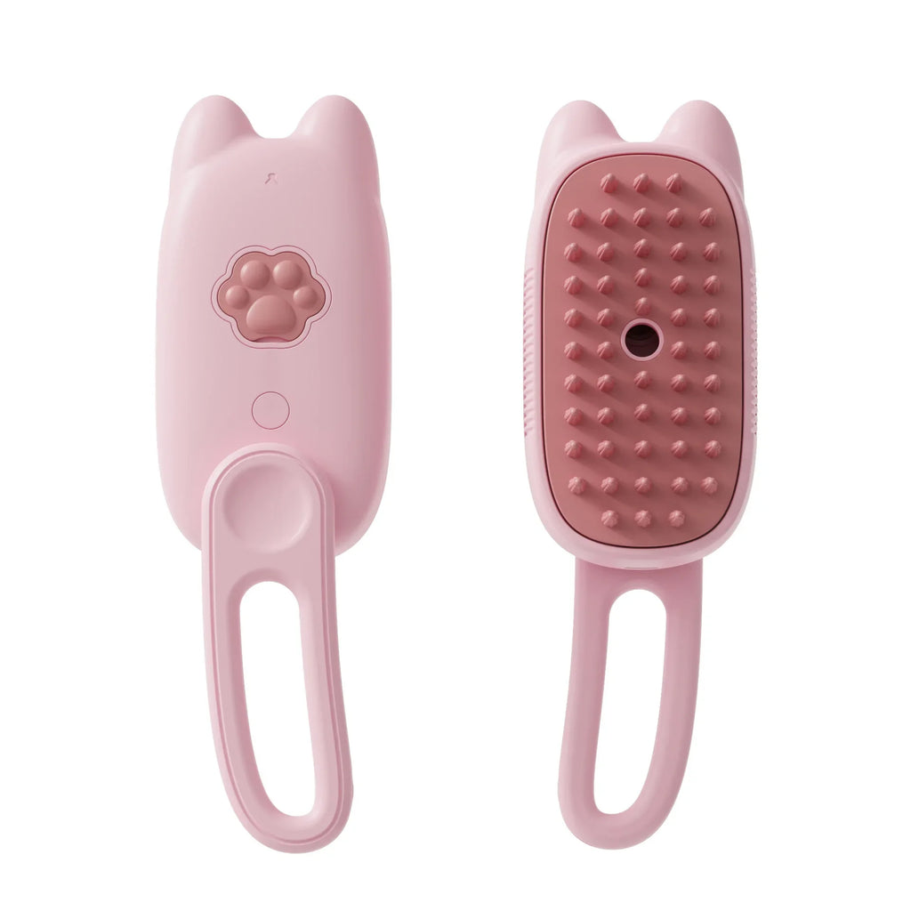 Pet Steam Brush Cat Dog Cleaning Steamy Spray Massage Beauty Comb
