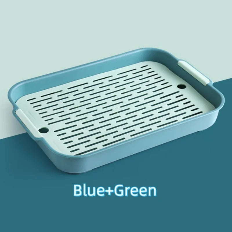 Rabbit Litter Box Small Pet Toilet Tray Bunnies Corner Toilet Box