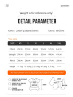 Comes with a Traction Ring, Pet Coat, Jacket, Three-Layer Thick