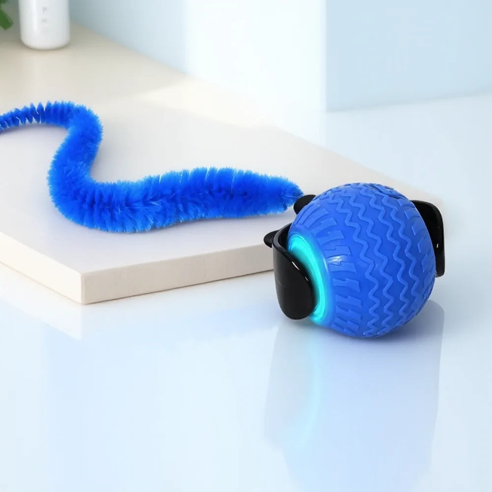 Automatic Rotating Smart Cat Teasing Ball LED Interactive Obstacle