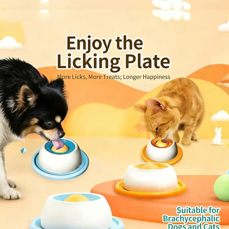 Slow Feeder Lick Mat for Dog Cat Enrichment Toy Mental Stimulation