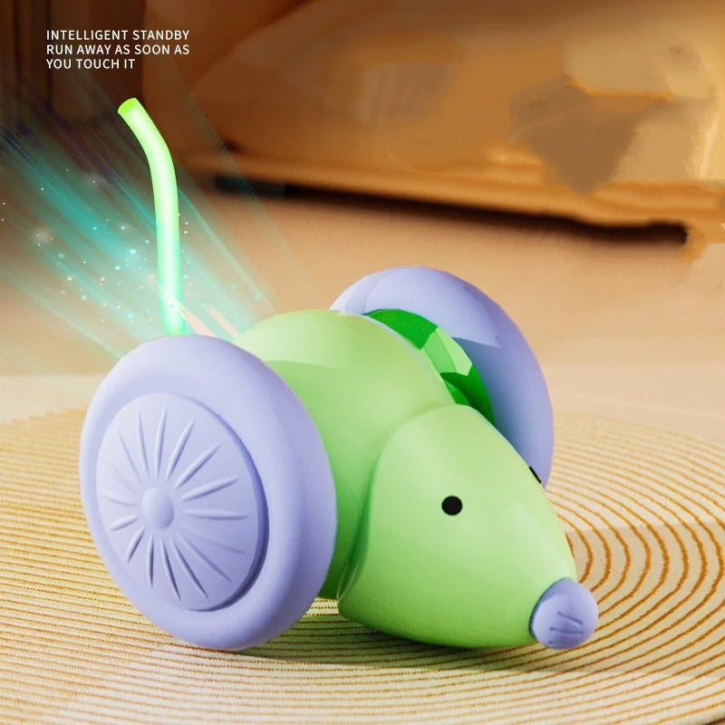 Smart Interactive Cat Toy Usb Rechargeable Rotating Feather