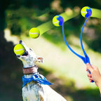 Pet Tennis Ball Launcher Stick - Interactive Outdoor Dog Training