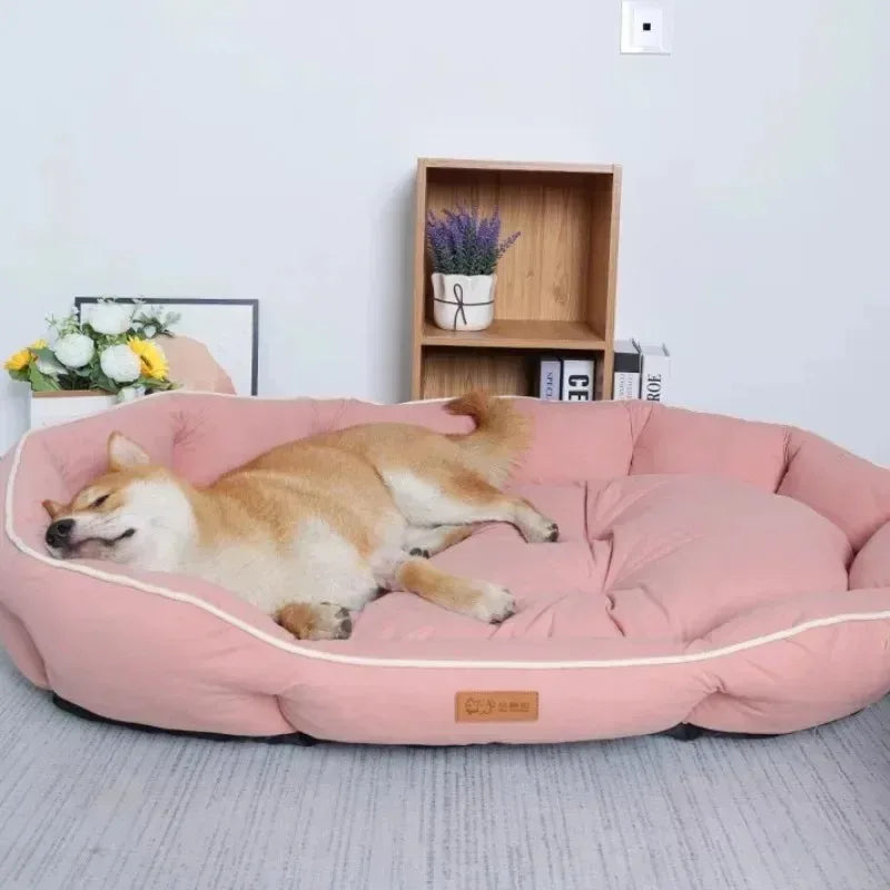 Dog Bed Orthopedic Plush Calming Sofa Pet Bed Donut Nest Soft