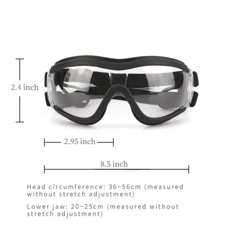 Transparent Color Pet Dog Goggles Waterproof Windproof Sunscreen