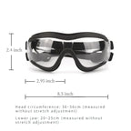 Transparent Color Pet Dog Goggles Waterproof Windproof Sunscreen