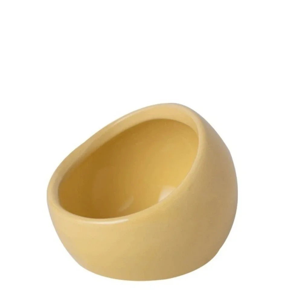 Ceramic Hamster Food Bowl Anti-Rollover Non-Slip Pet Feeding Bowl