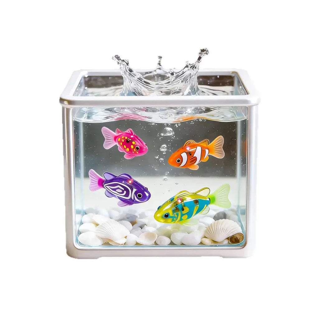 Pet Cat Toy LED Interactive Swimming Robot Fish Toy, Glowing