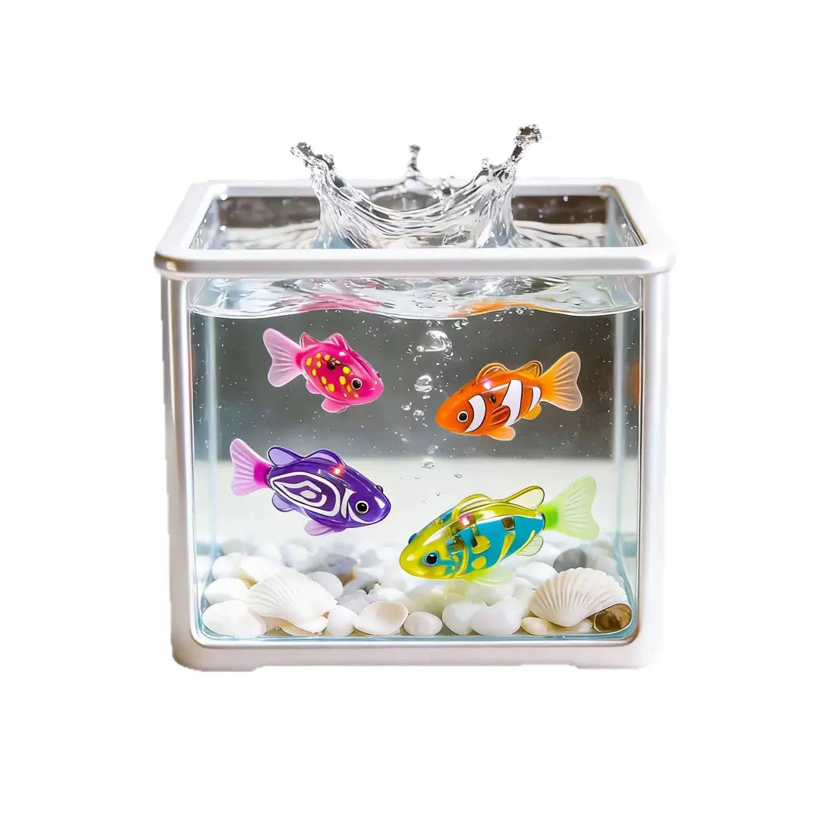 Pet Cat Toy LED Interactive Swimming Robot Fish Toy, Glowing