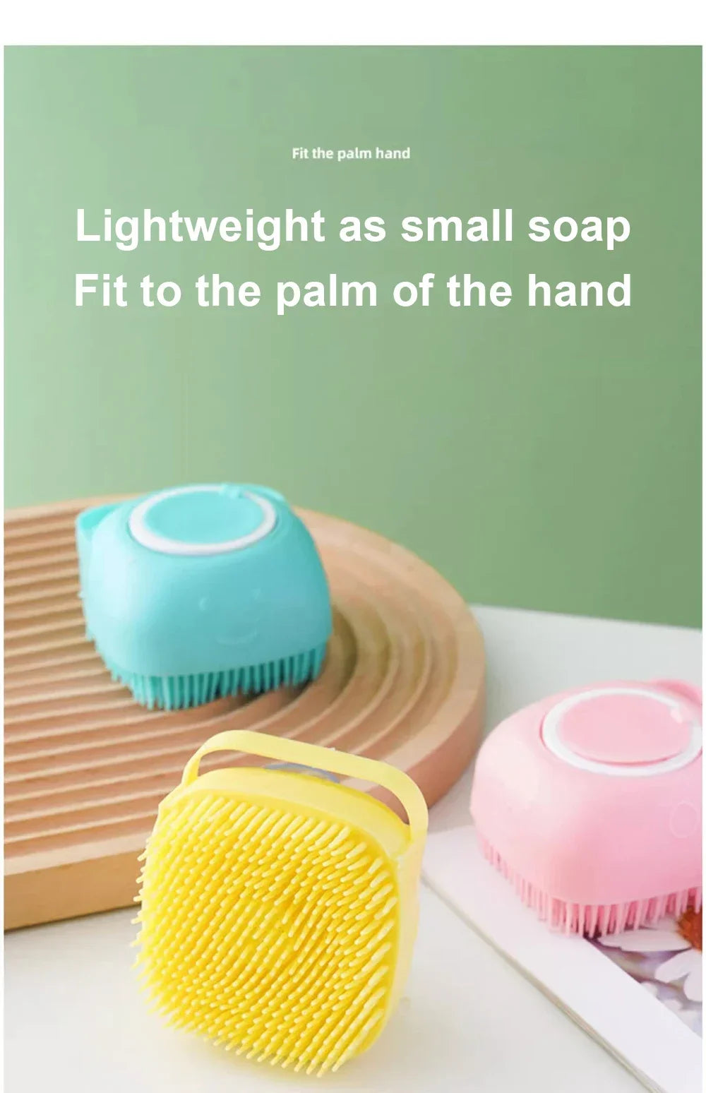 Pet Silicone Bath Foaming Massage Brush Bathroom Multifunctional
