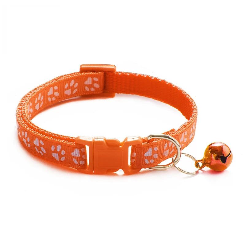 New Hot Pet for Cat Bell Collar Dog Print Cat Collar Multi-Color