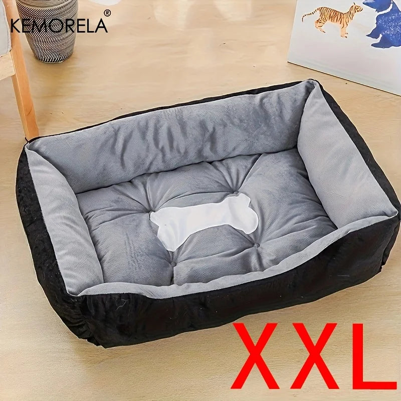Orthopedic Plush Dog Bed High Rebound Comfortable Support White Pp