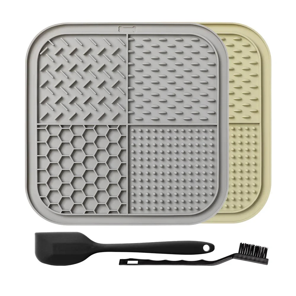 New Pet Silicone Licking Mat Slow Food Maker with Powerful Suction