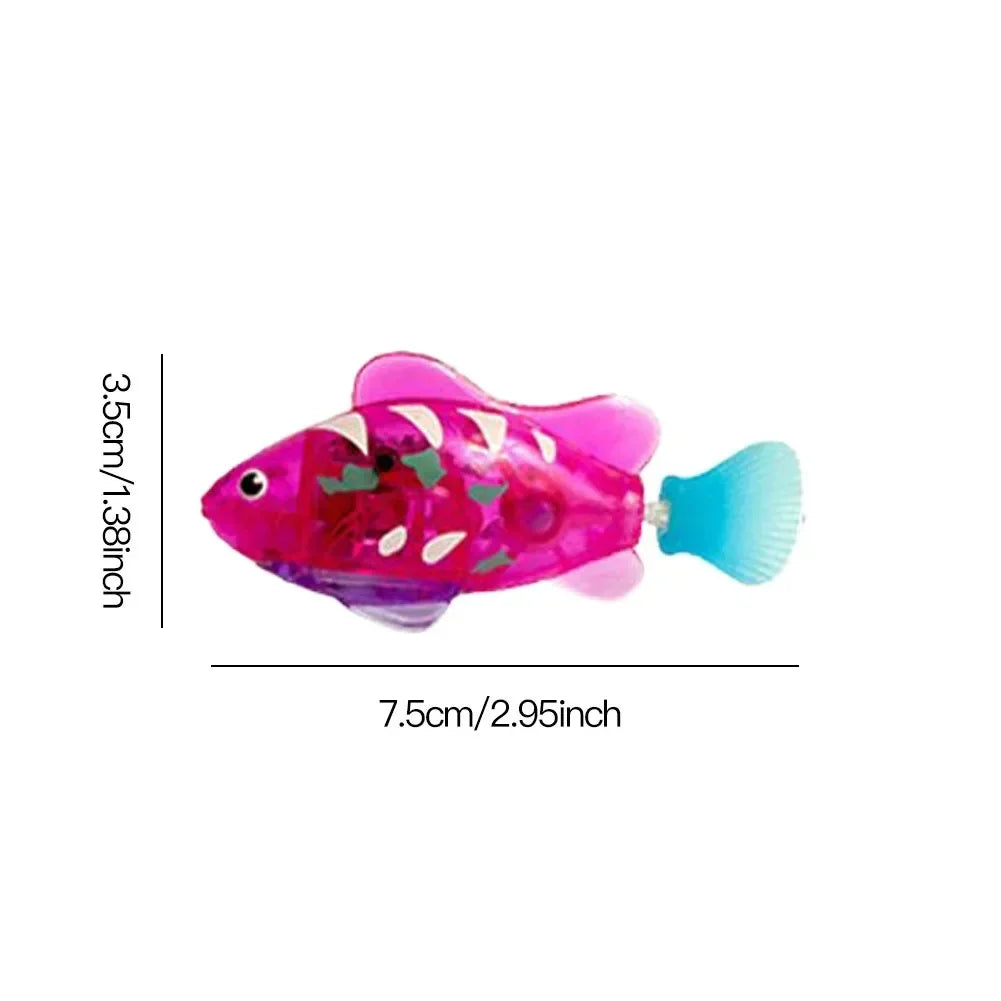 Cat Toy LED Inductive Interactive Swimming Robot Fish Toys Glowing
