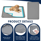 Pet Pee Pad Holder Silicone Dog Urine Pad Holder with Corner Snaps