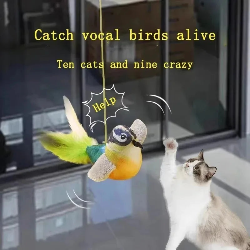 Bird-like Sound Toy Relieves Cat Boredom