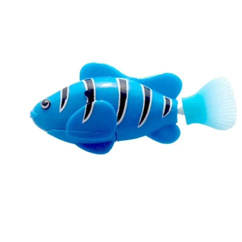 Cat Toy LED Inductive Interactive Swimming Robot Fish Toys Glowing