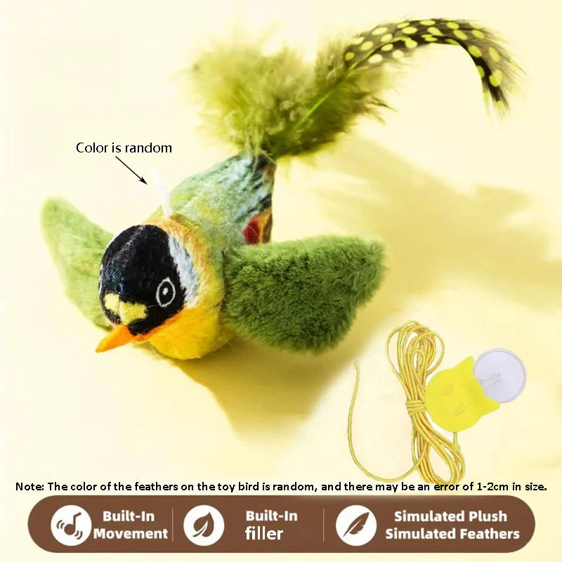 Bird-like Sound Toy Relieves Cat Boredom
