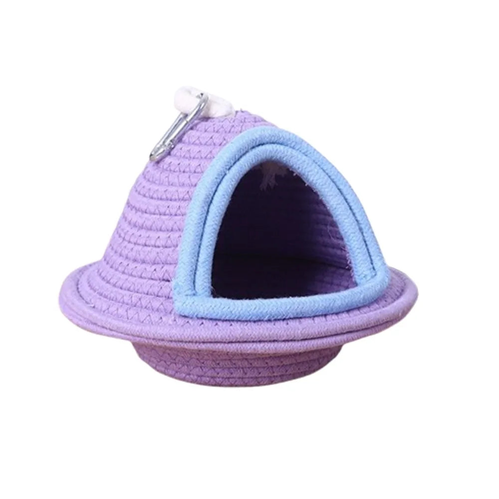 Warm Sleep Bird Cage Nest Handmade Weave Windproof Bird Hanging