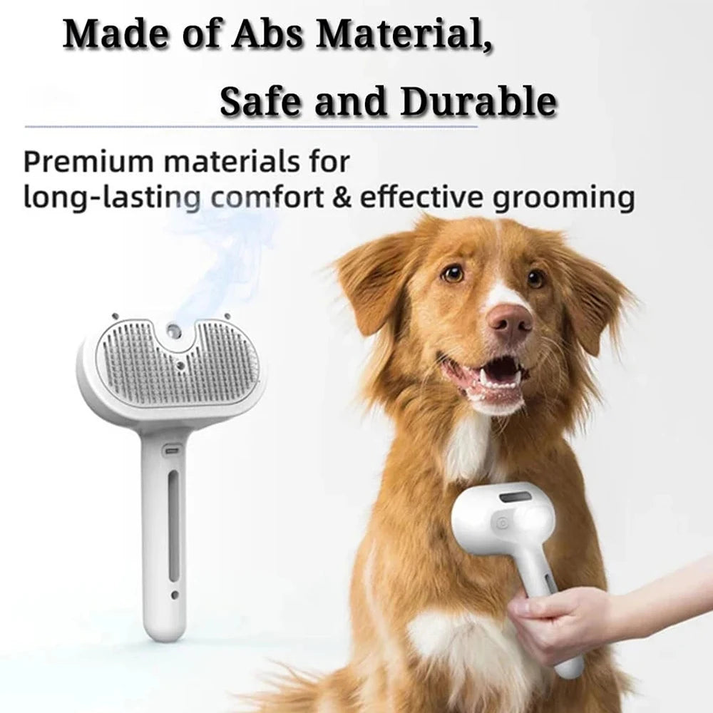 Pet Clean Steam Spray Dog Grooming Brush Unique Steam Brush for