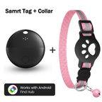Bluetooth GPS Tracker with Cat Collar Reflective Strips Adjustable