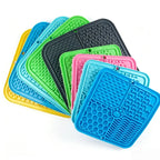 Pet Slow Feeder Licking Mat Food Grade Silicone Strong Suction Cup