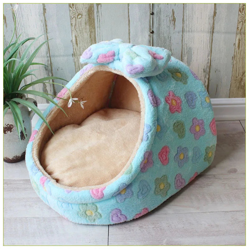 Pet Dog House Warm Dog Bed Kennel Soft Puppy Cushion Cat Nest Dogs
