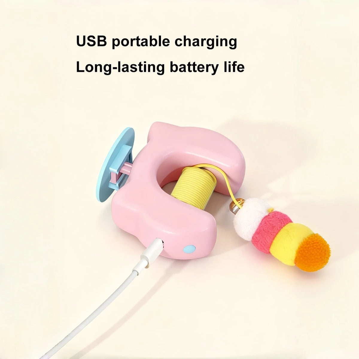 New Type of Electric Cat Toy with 2 Ropes Smart Hanging Door Auto