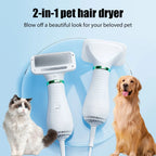 Pet Hair Dryer 2-in-1Cat Dog PUppy Dryer Grooming and Care Low