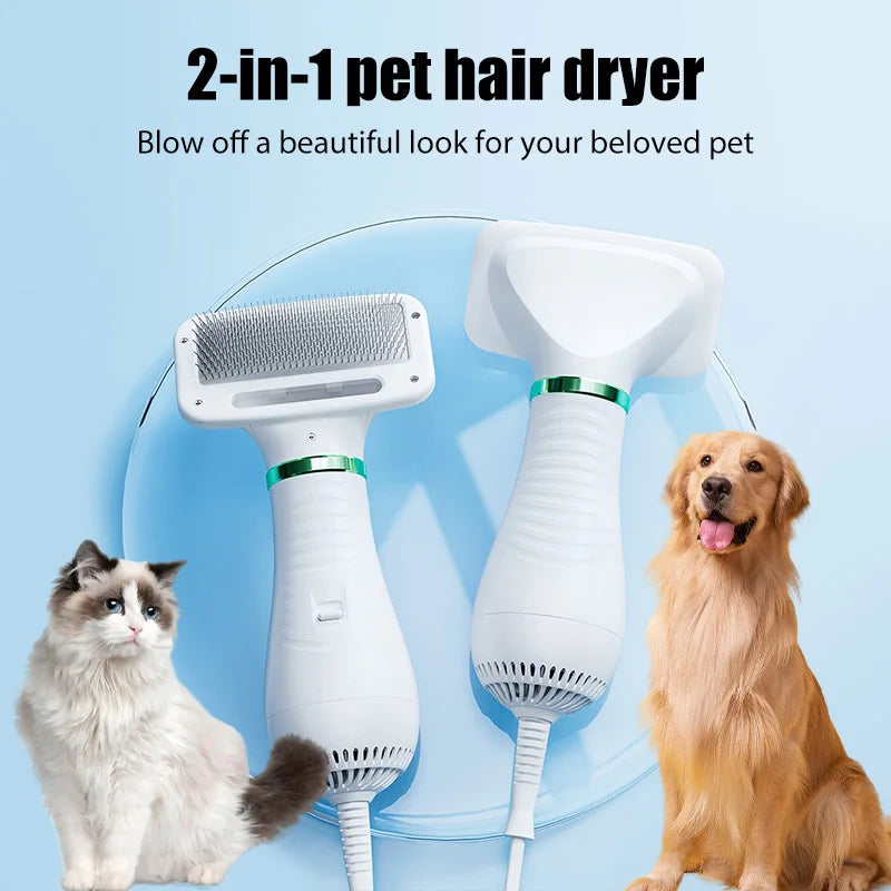 Pet Hair Dryer 2-in-1Cat Dog PUppy Dryer Grooming and Care Low