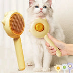 Pet Hair Removal Brush Cat Slicker Brush Grooming Comb Self