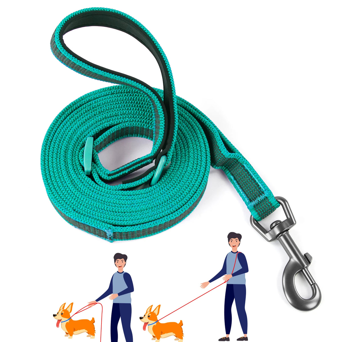 Reflective Hands-Free Running Dog Leash