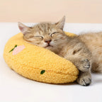 New 2026 Cat Moon Shaped Pillow Super Soft Plush Half Donut Pillow