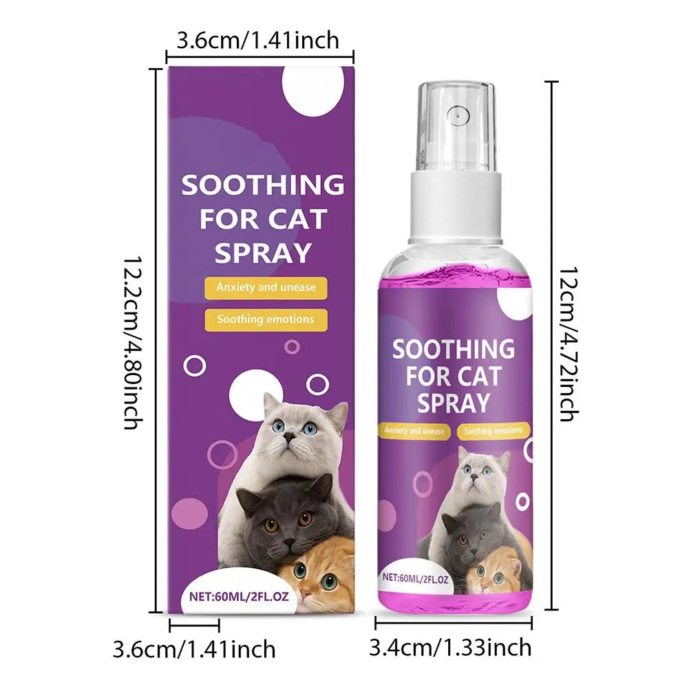 Pet Calming Spray Pet Pheromone Cat Emotional Soothing Spray Anti Stress Non-irritating Health Cleaning Supplies For Cats