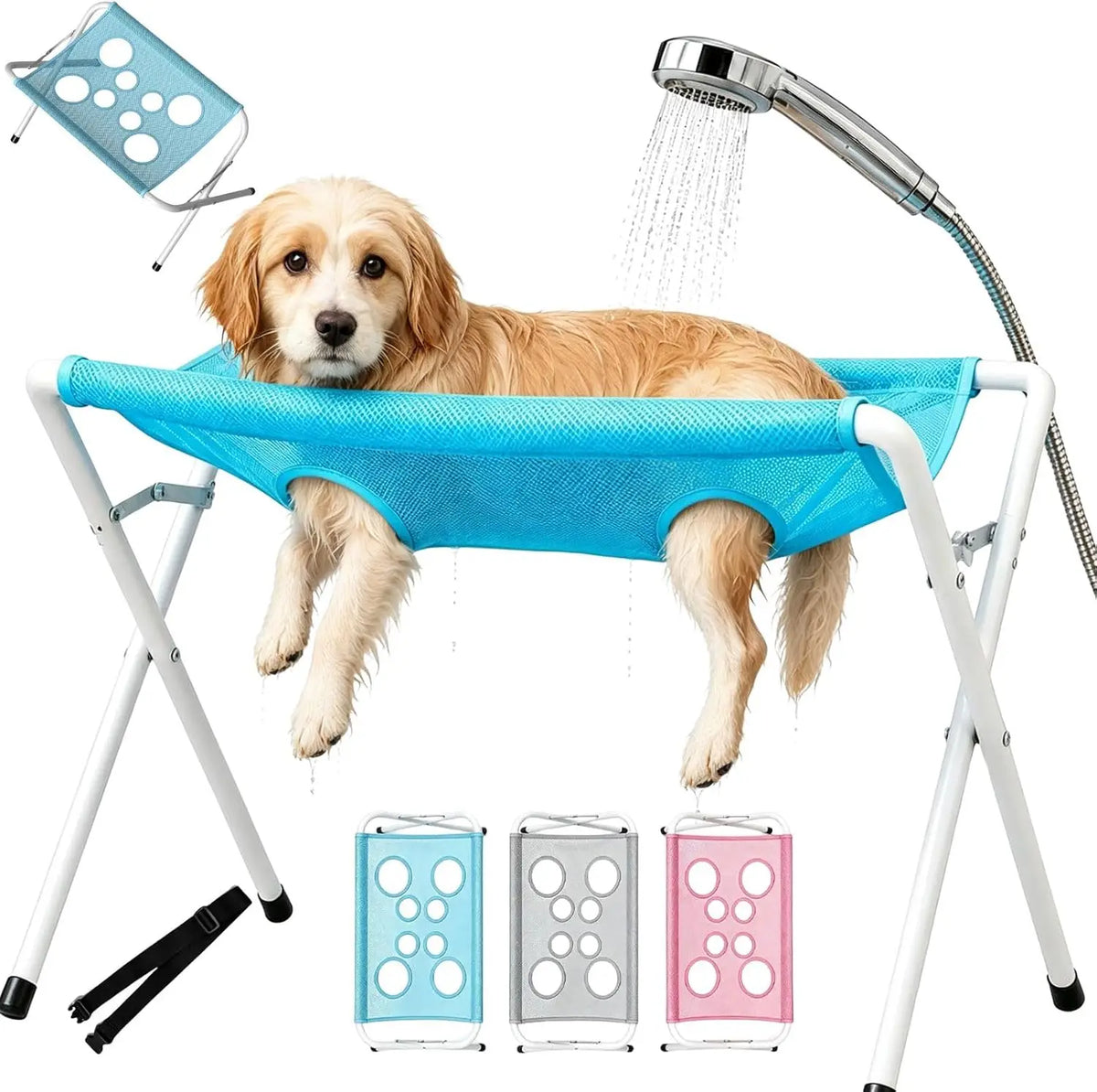 Pet Dog Bath Hammock Foldable Pet Cat Shower Grooming Table Hammoc
