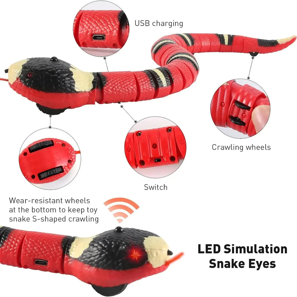 Smart Sensing Interactive Cat Toys Automatic Eletronic Snake Cat