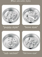Stainless Steel Slow Feeder Bowl, Non-Slip Pet Food Bowl