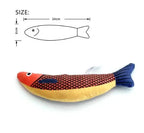 Cat Toys Fish,Teeth Grinding Catnip Toys,Soft and Durable,Kitten