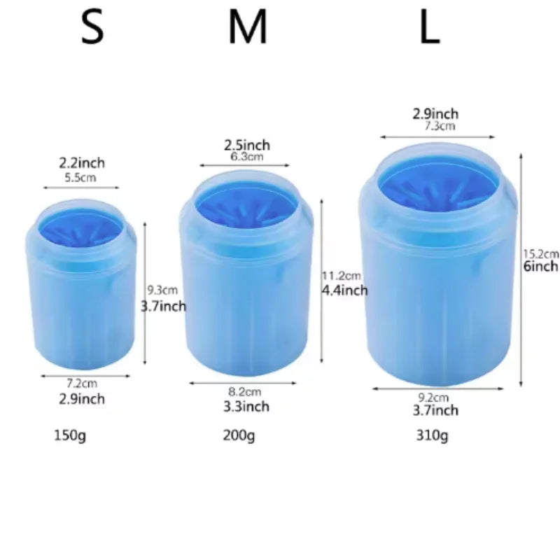 Pet Paw Cleaner Soft Silicone Foot Cleaning Brush Portable Pet