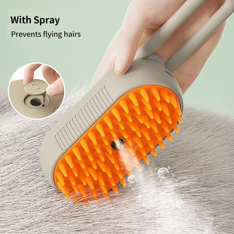 Steam Brush Cat Brush Cats Vaporizer Pet Hair Brush Remover Pets