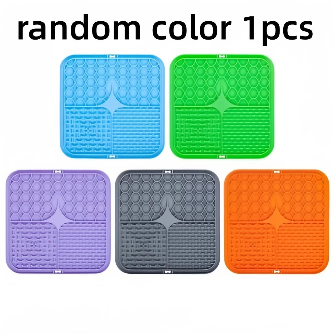 Pet Lick Silicone Mat with Suction Cup Slow Food Bowl Anti-Choking