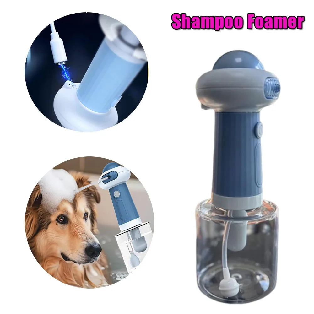 Automatic Foam Soap Dispenser Cordless Pet Bath Cleaning Electric